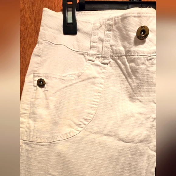 !it Jeans Women's/JR's Cropped White Stretch Capri Jeans Sz7 - Picture 4 of 11